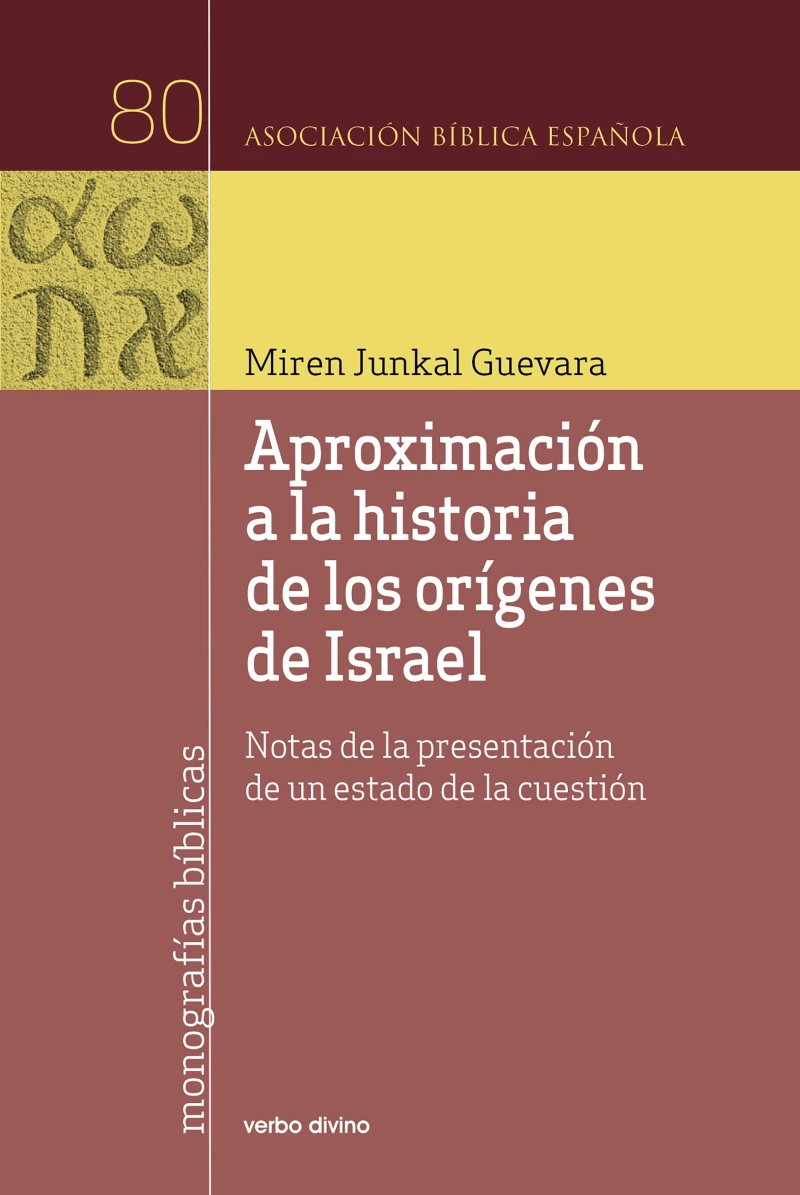 Portada: Aproximación a la historia de los orígenes de Israel