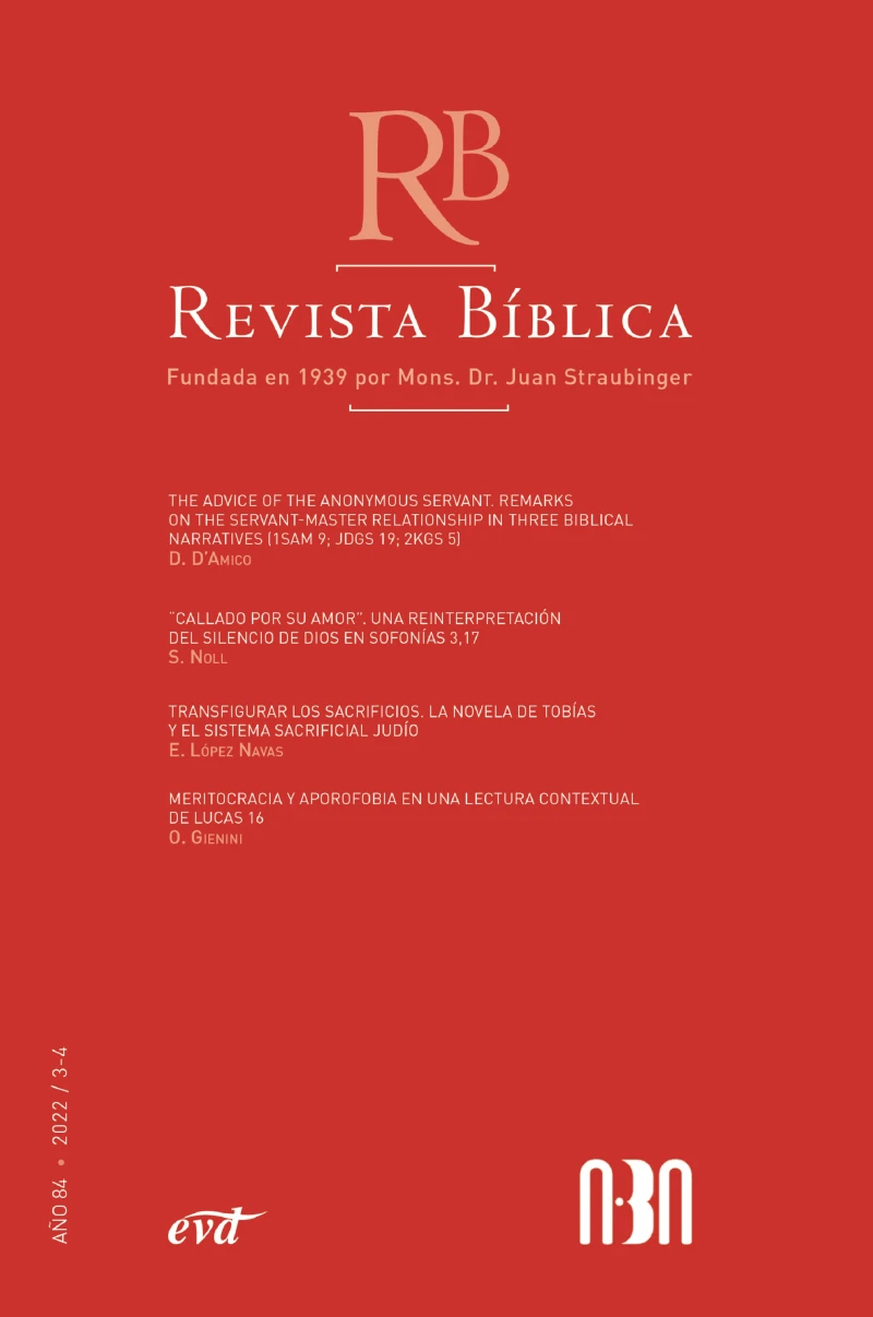Portada: Revista Bíblica 2022/3-4 - Año 84