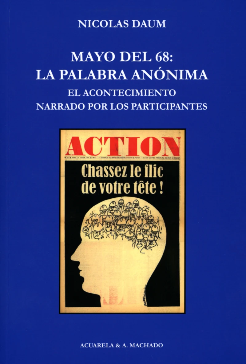 Portada: Mayo del 68: la palabra anónima