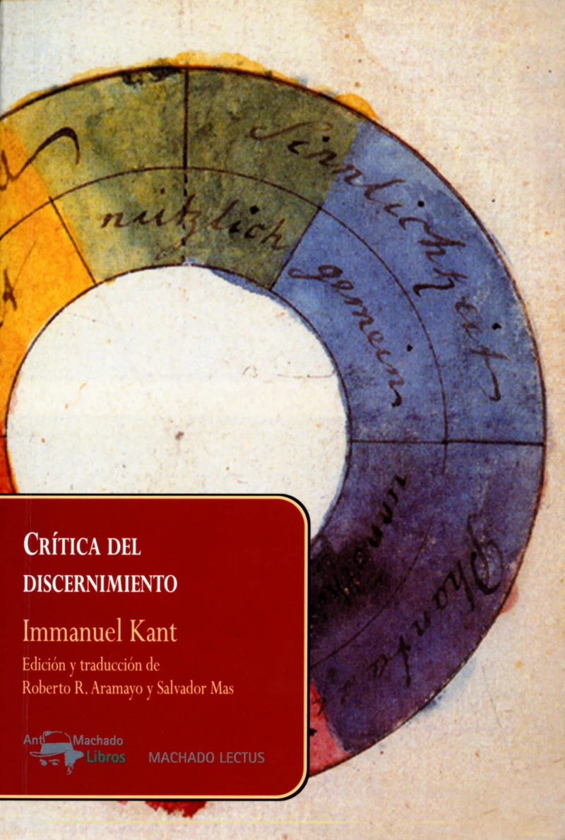 Portada: Crítica del discernimiento