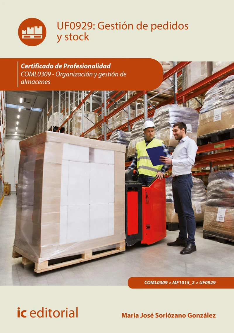 Portada: Gestión de pedidos y stock. COML0309