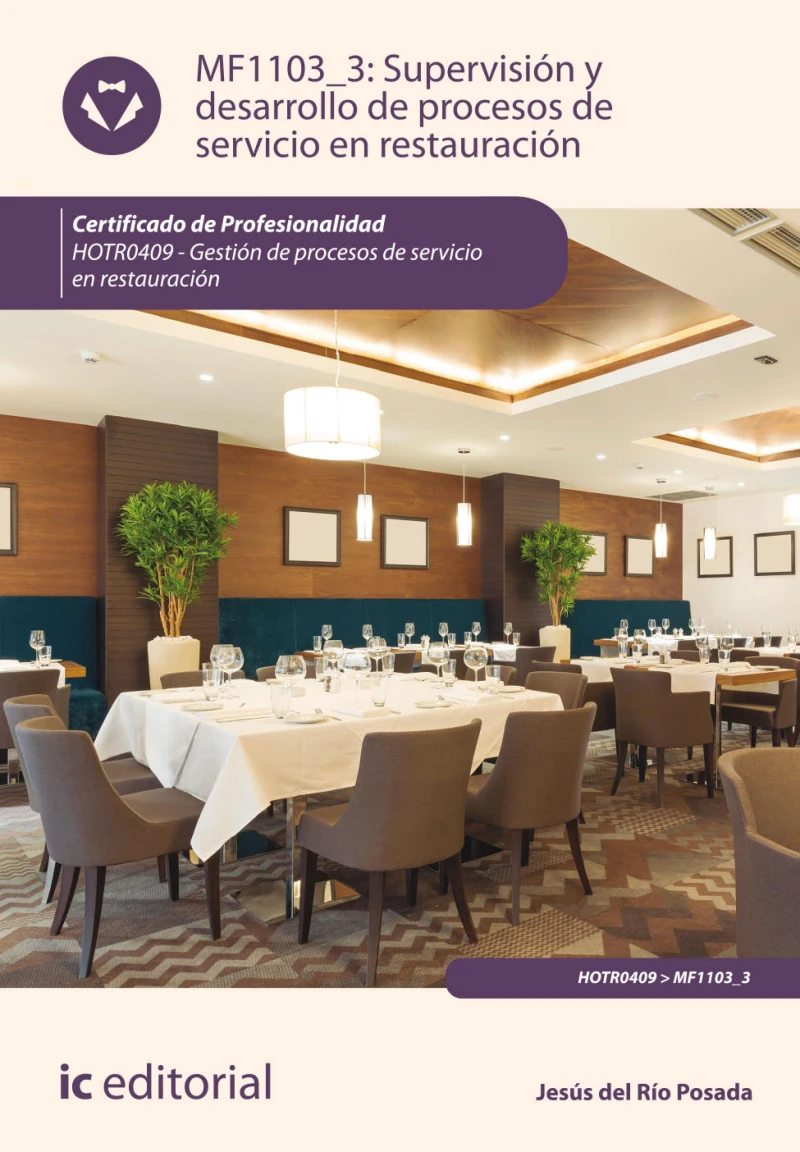 Portada: Supervisión y desarrollo de procesos de servicio de restauración. HOTR0409