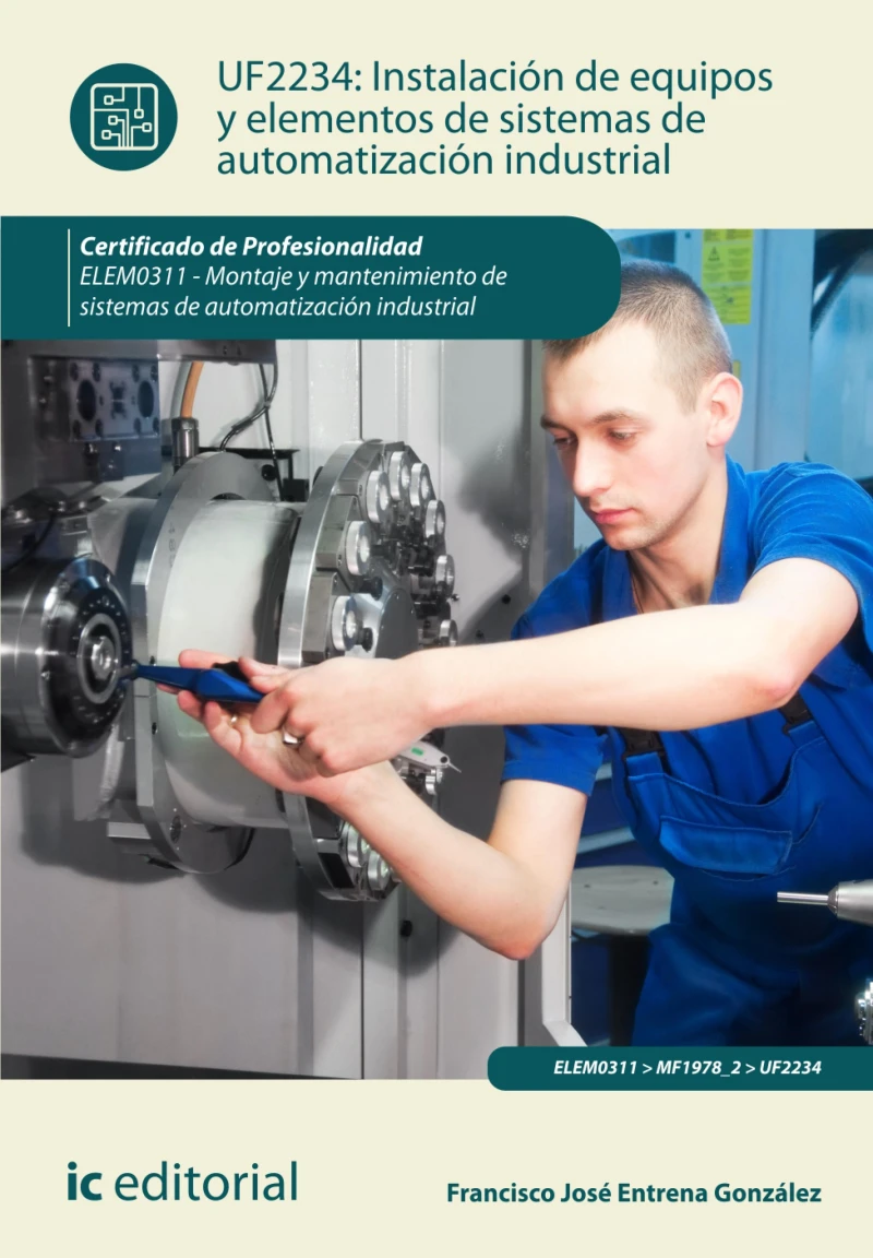 Portada: Instalación de equipos y elementos de sistemas de automatización industrial. ELEM0311