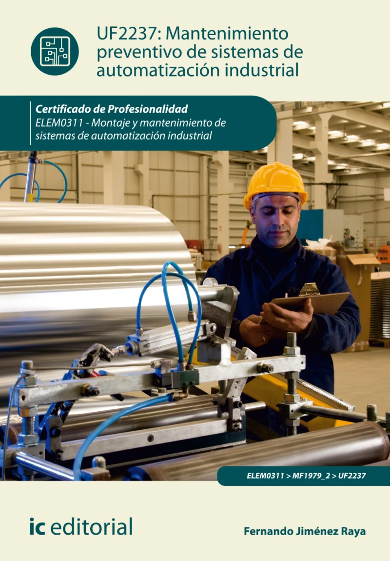 Portada: Mantenimiento preventivo de sistemas de automatización industrial. ELEM0311