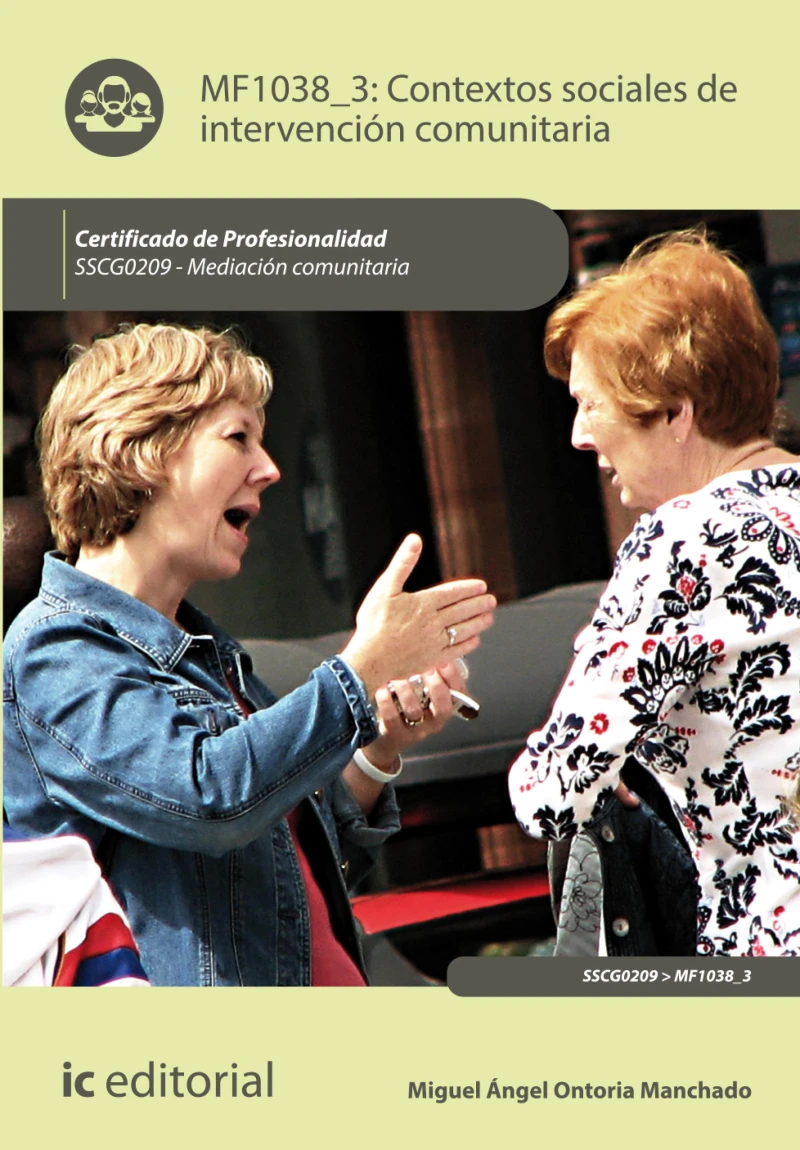 Portada: Contextos sociales de intervención comunitaria. SSCG0209