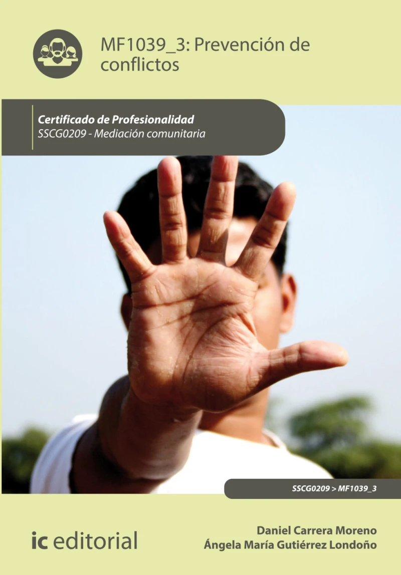 Portada: Prevención de conflictos. SSCG0209