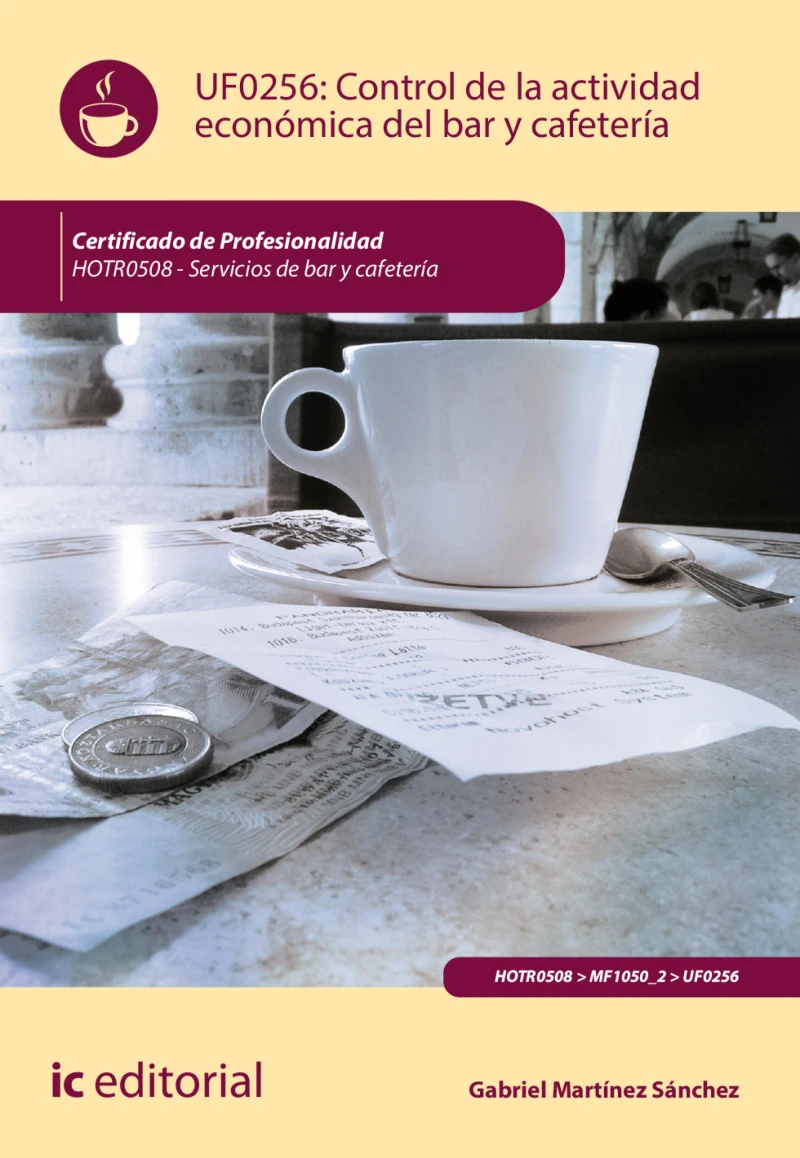 Portada: Control de la actividad económica en el bar y cafetería. HOTR0508