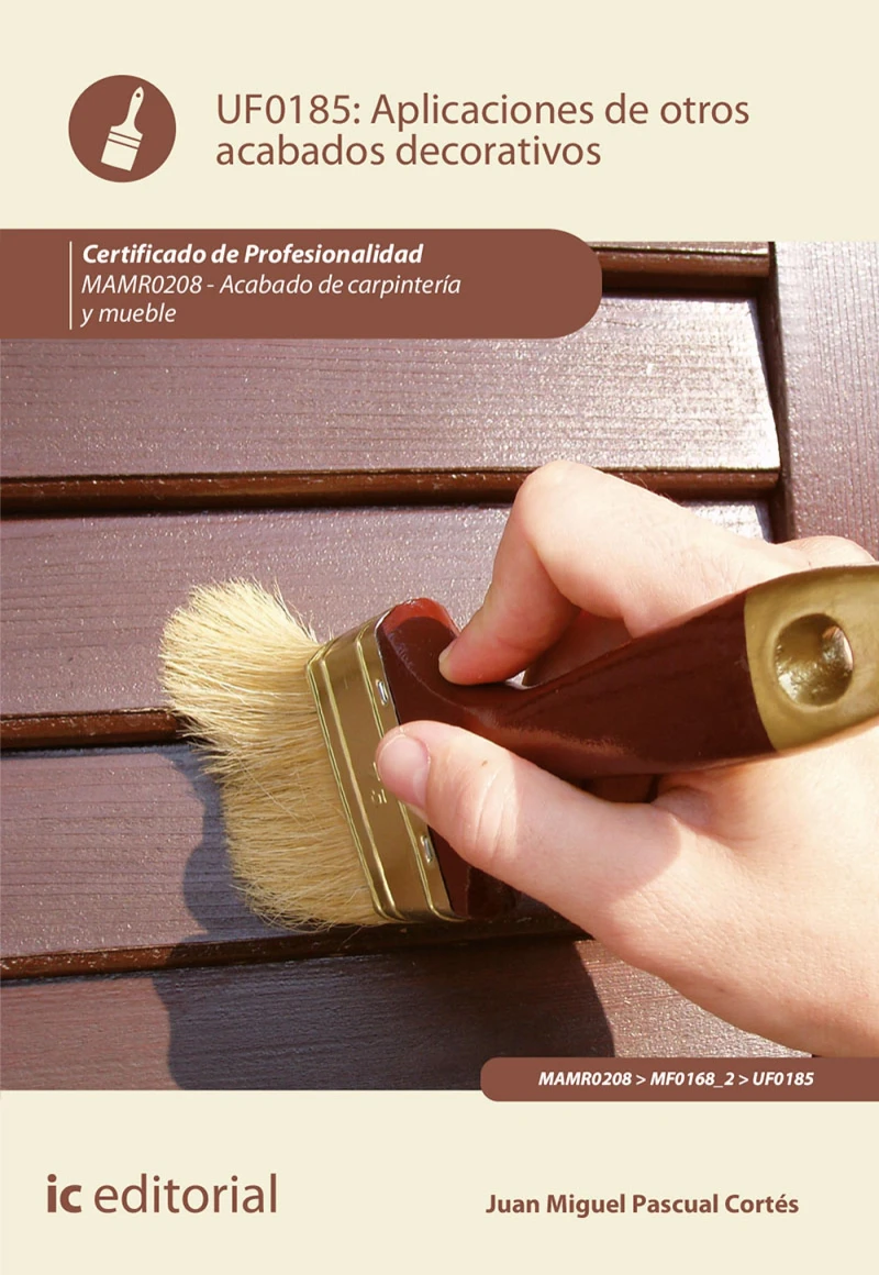 Portada: Aplicación de otros acabados decorativos. MAMR0208