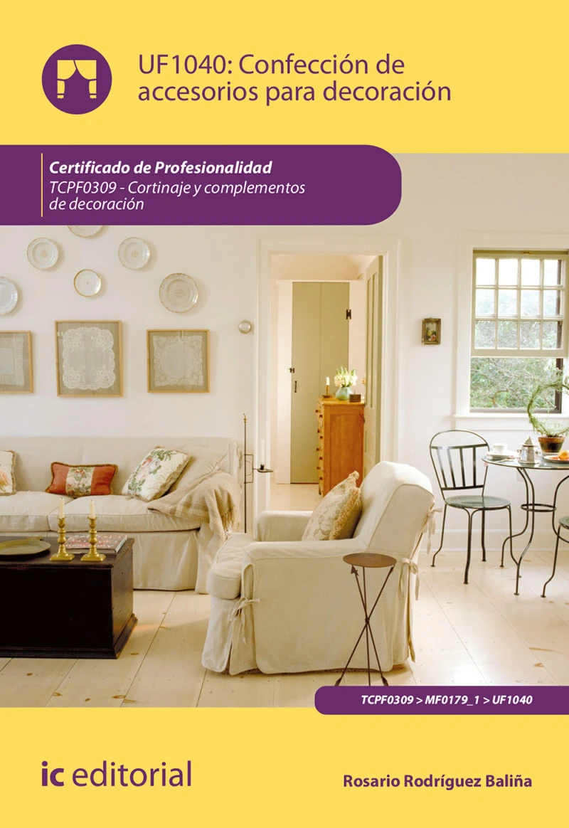 Portada: Confección de accesorios para decoración. TCPF0309