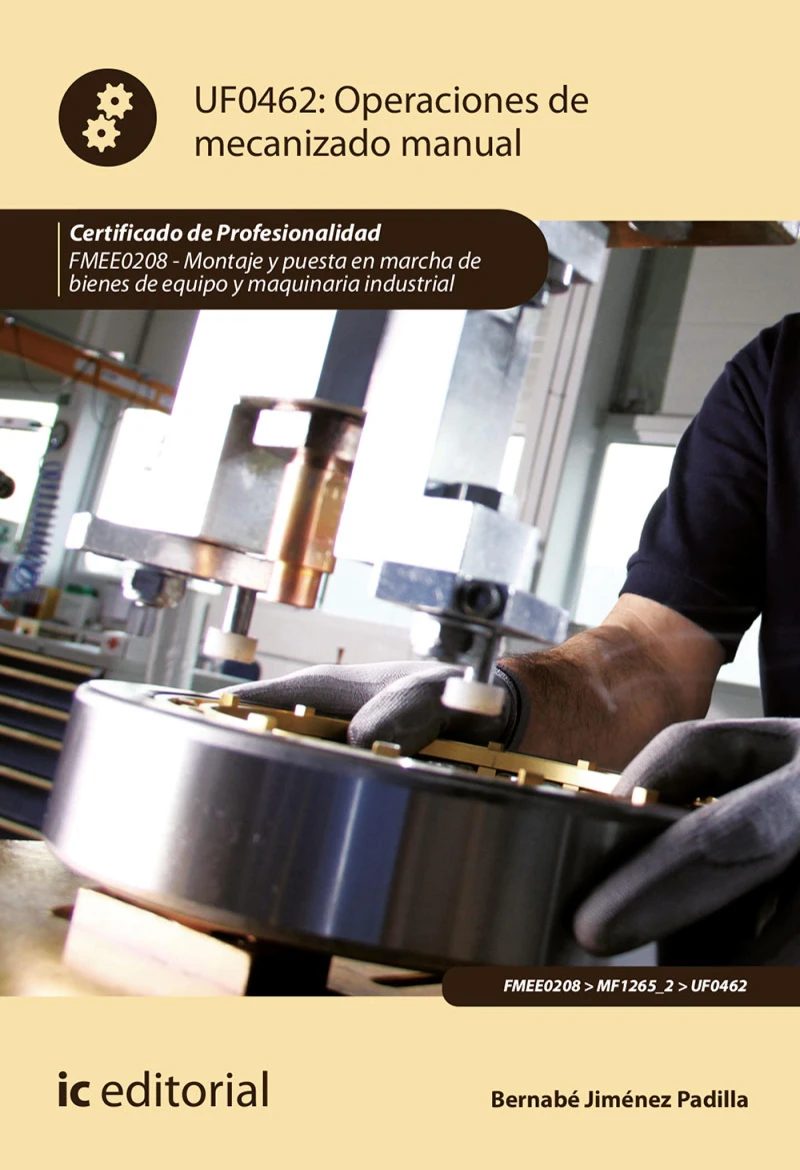 Portada: Operaciones de mecanizado manual. FMEE0208