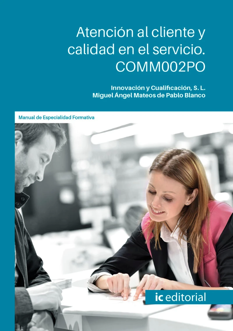 Portada: Atención al cliente y calidad en el servicio. COMM002PO