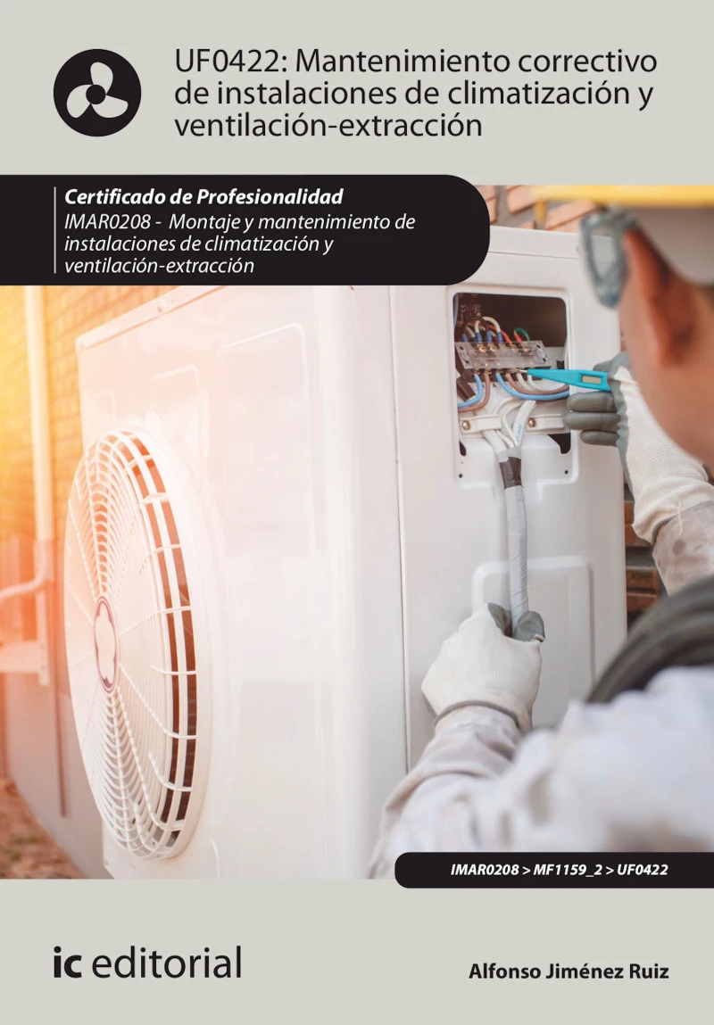 Portada: Mantenimiento correctivo de instalaciones de climatización y ventilación-extracción. IMAR0208