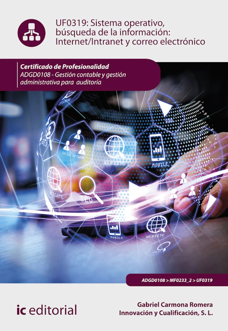 Portada: Sistema operativo, búsqueda de información: Internet/Intranet y correo electrónico. ADGD0108