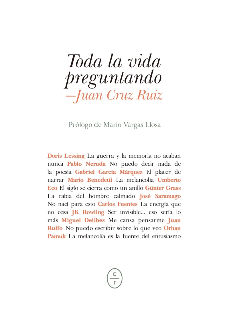 Portada: Toda la vida preguntando