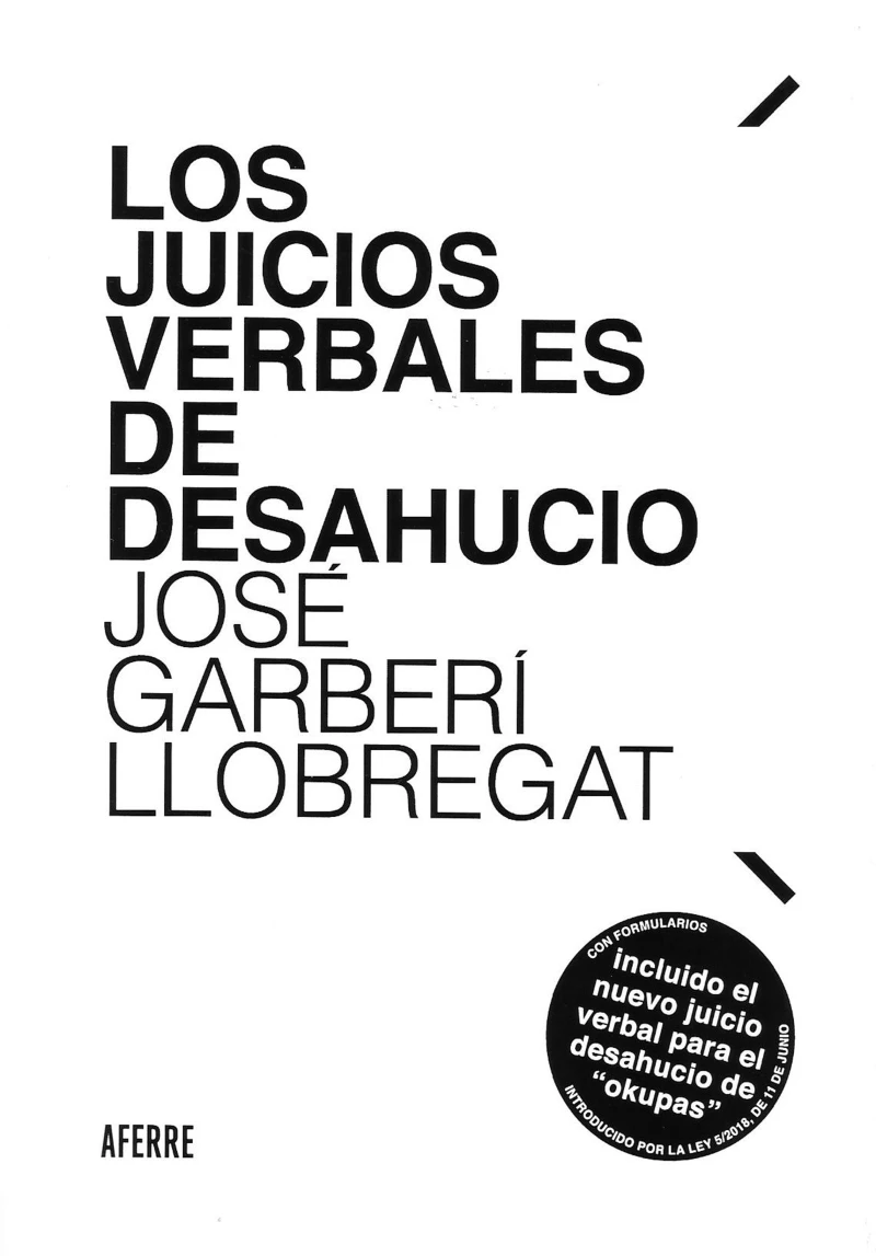 Portada: Los juicios verbales de desahucio