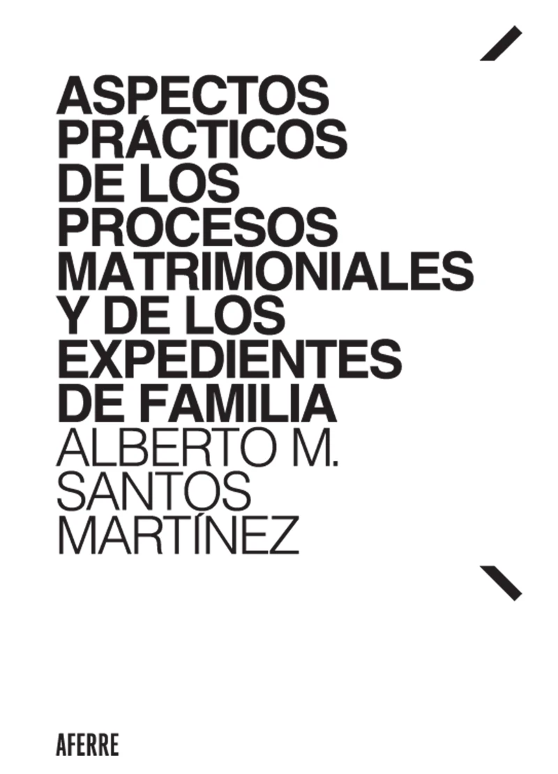 Portada: Aspectos prácticos de los procesos matrimoniales y de los expedientes de familia