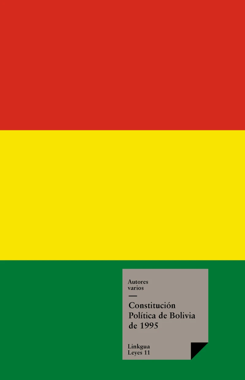Portada: Constitución de Bolivia de 1995