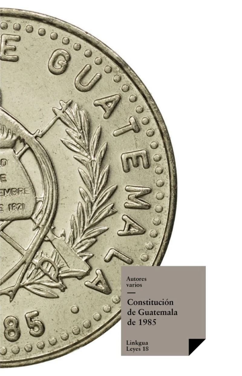 Portada: Constitución de Guatemala de 1985
