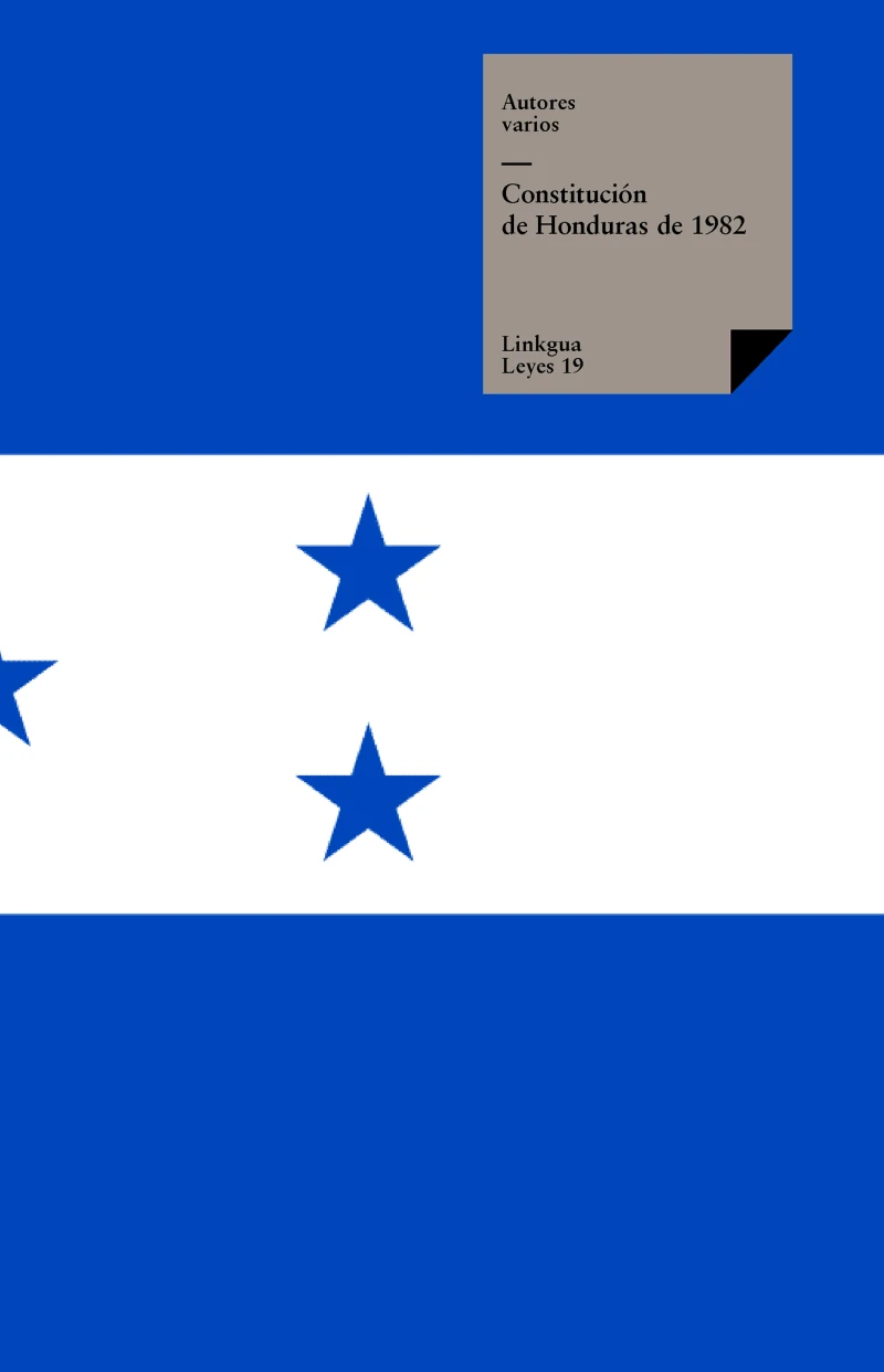 Portada: Constitución de Honduras de 1982