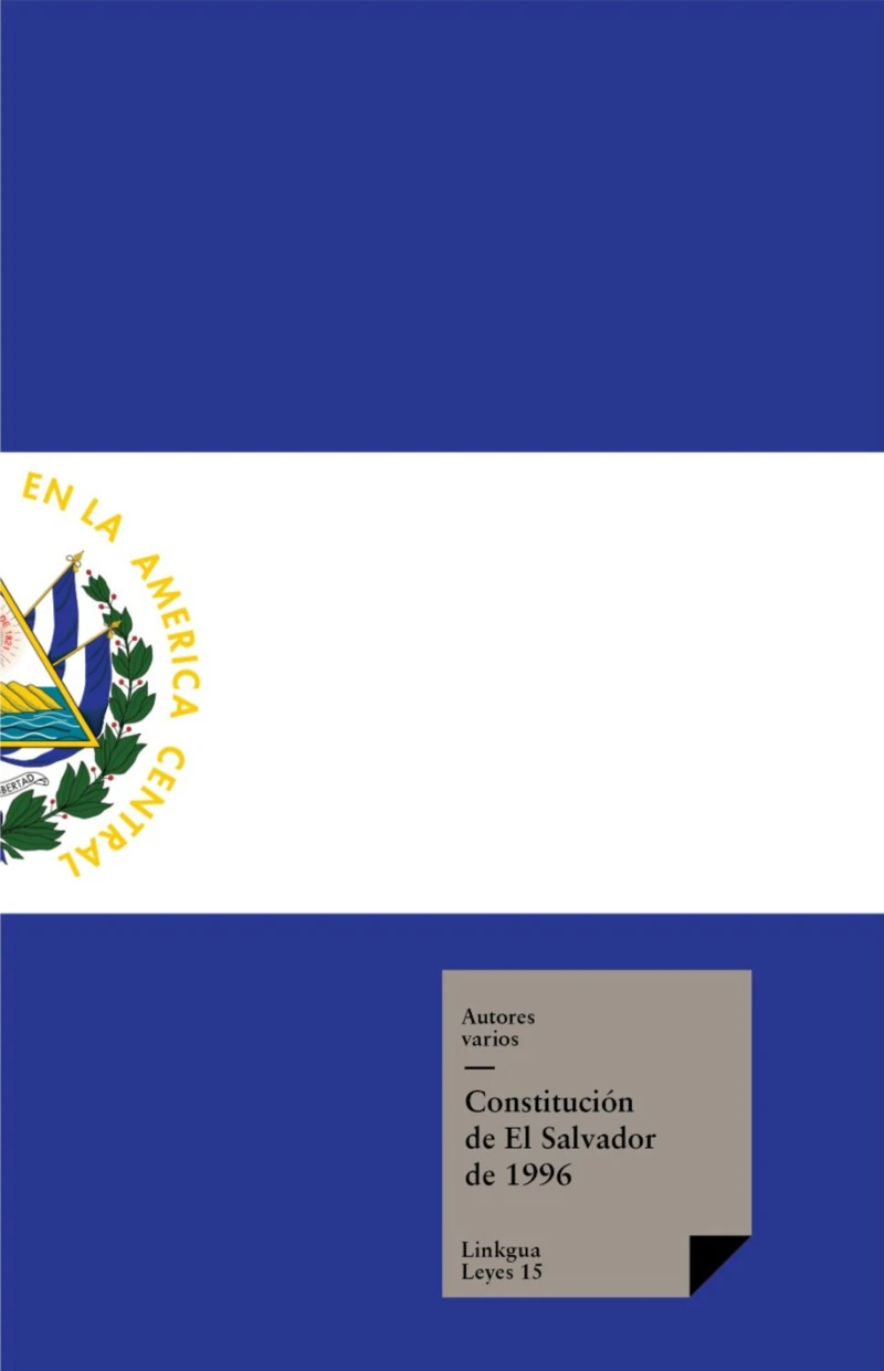 Portada: Constitución de El Salvador de 1996
