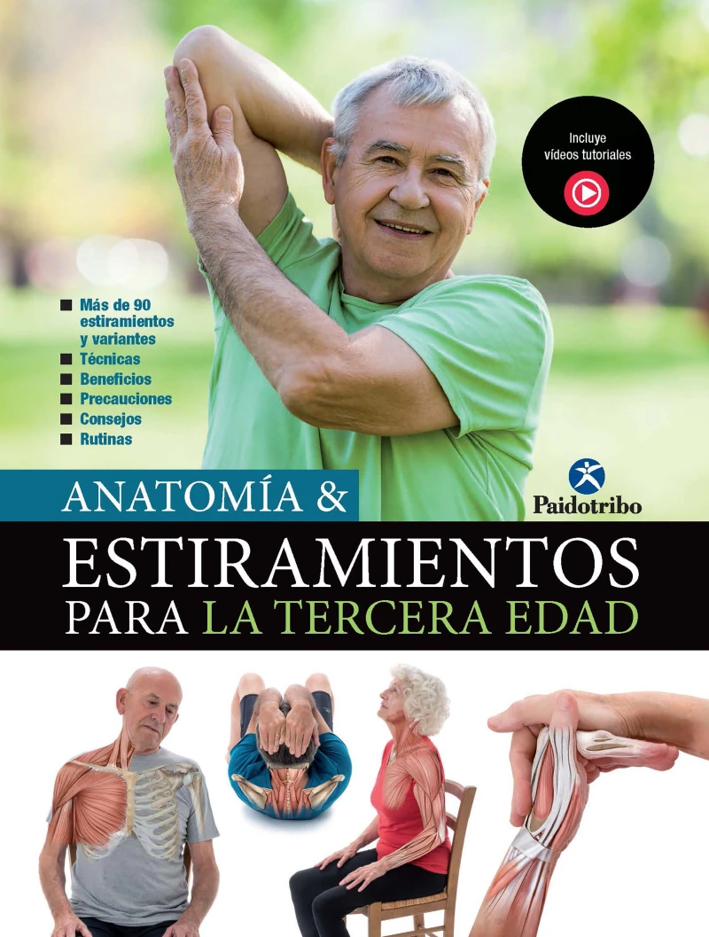 Portada: Anatomía & Estiramientos para la Tercera Edad (Color)
