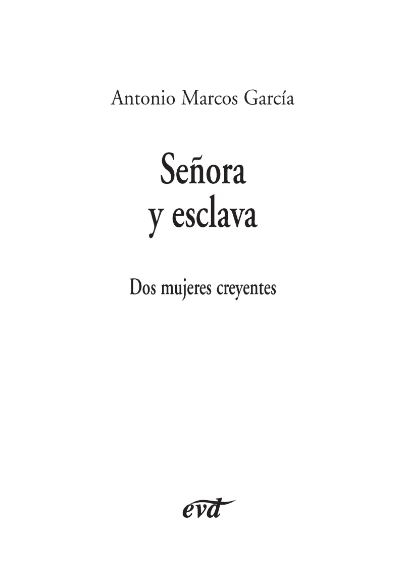 Portada: Señora y esclava