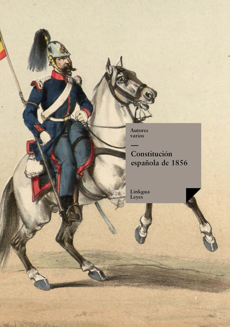 Portada: Constitución española de 1856. No promulgada