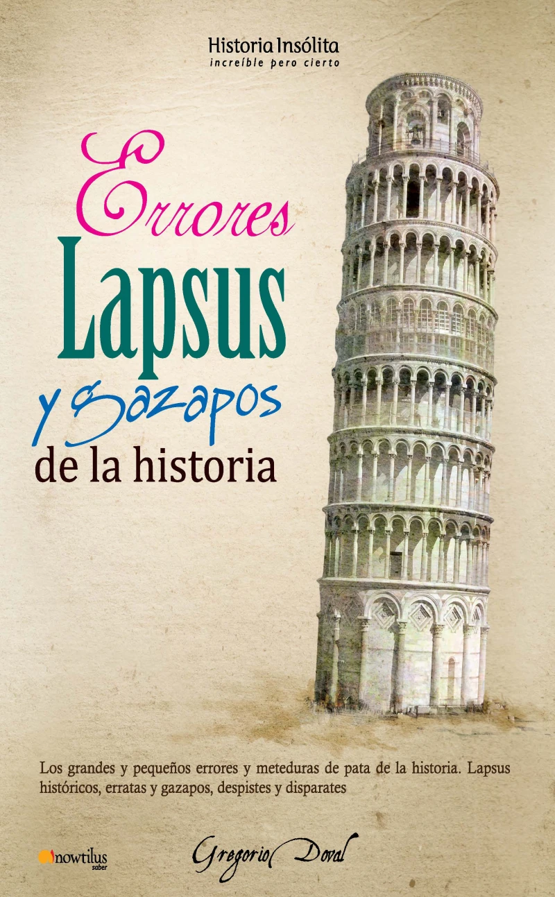 Portada: Errores, lapsus y gazapos de la historia