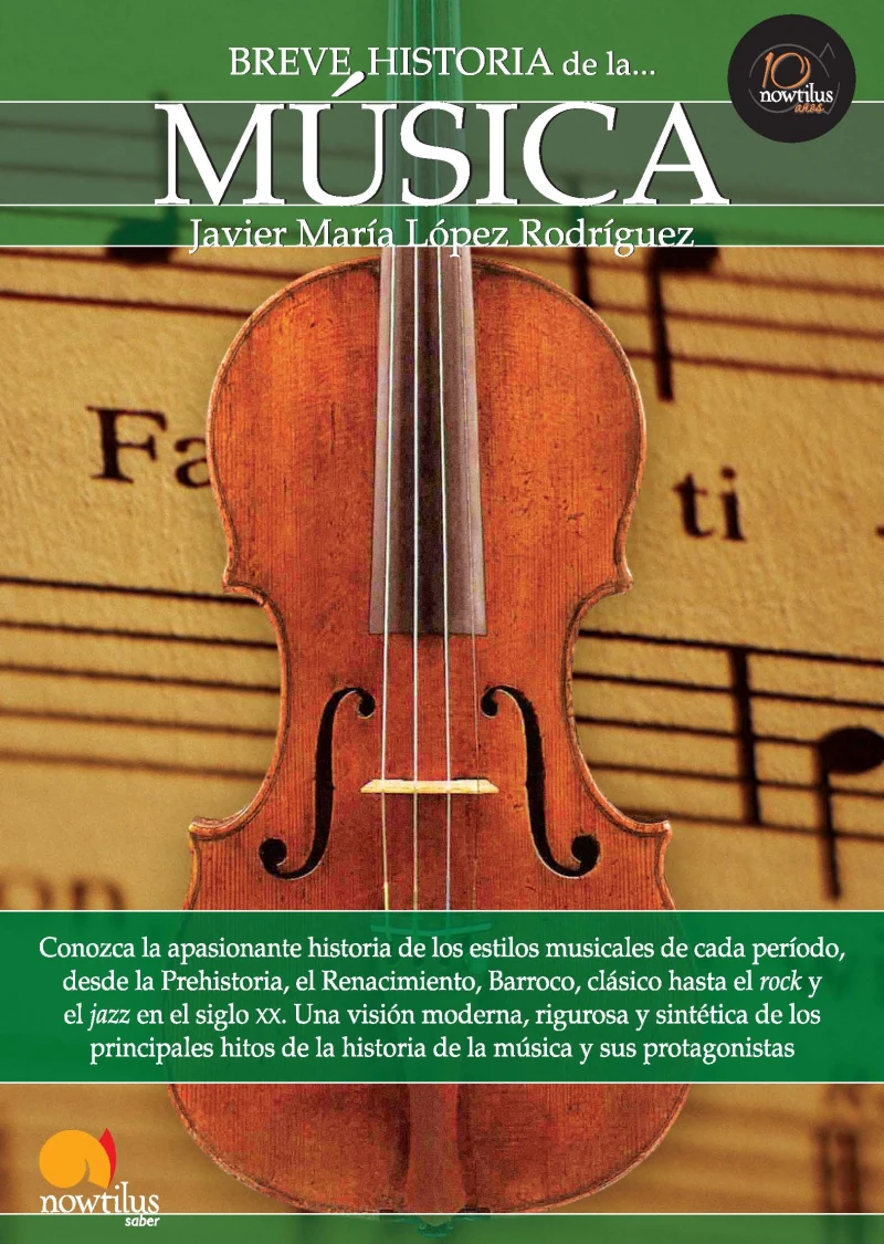Portada: Breve historia de la música