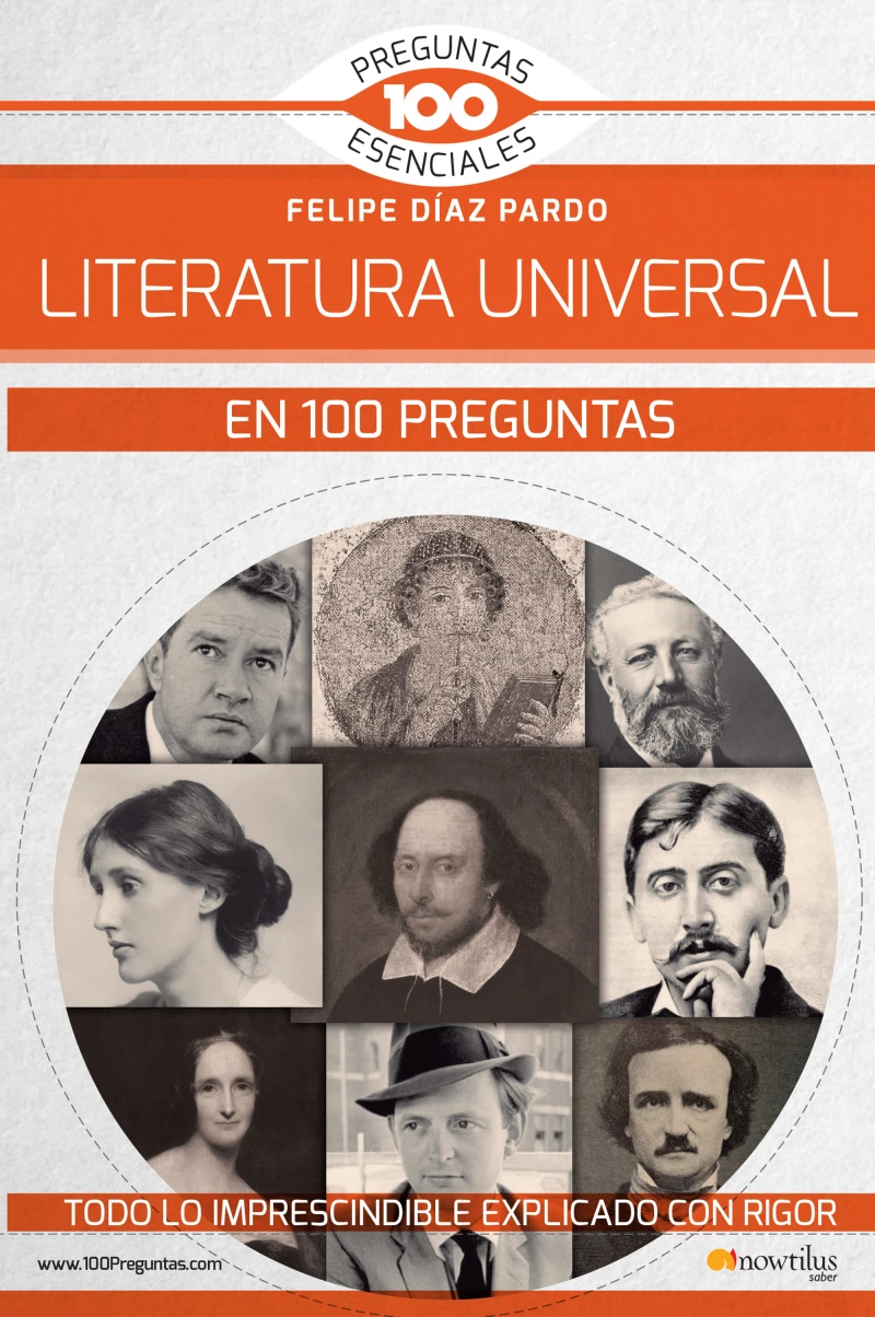 Portada: La Literatura universal en 100 preguntas