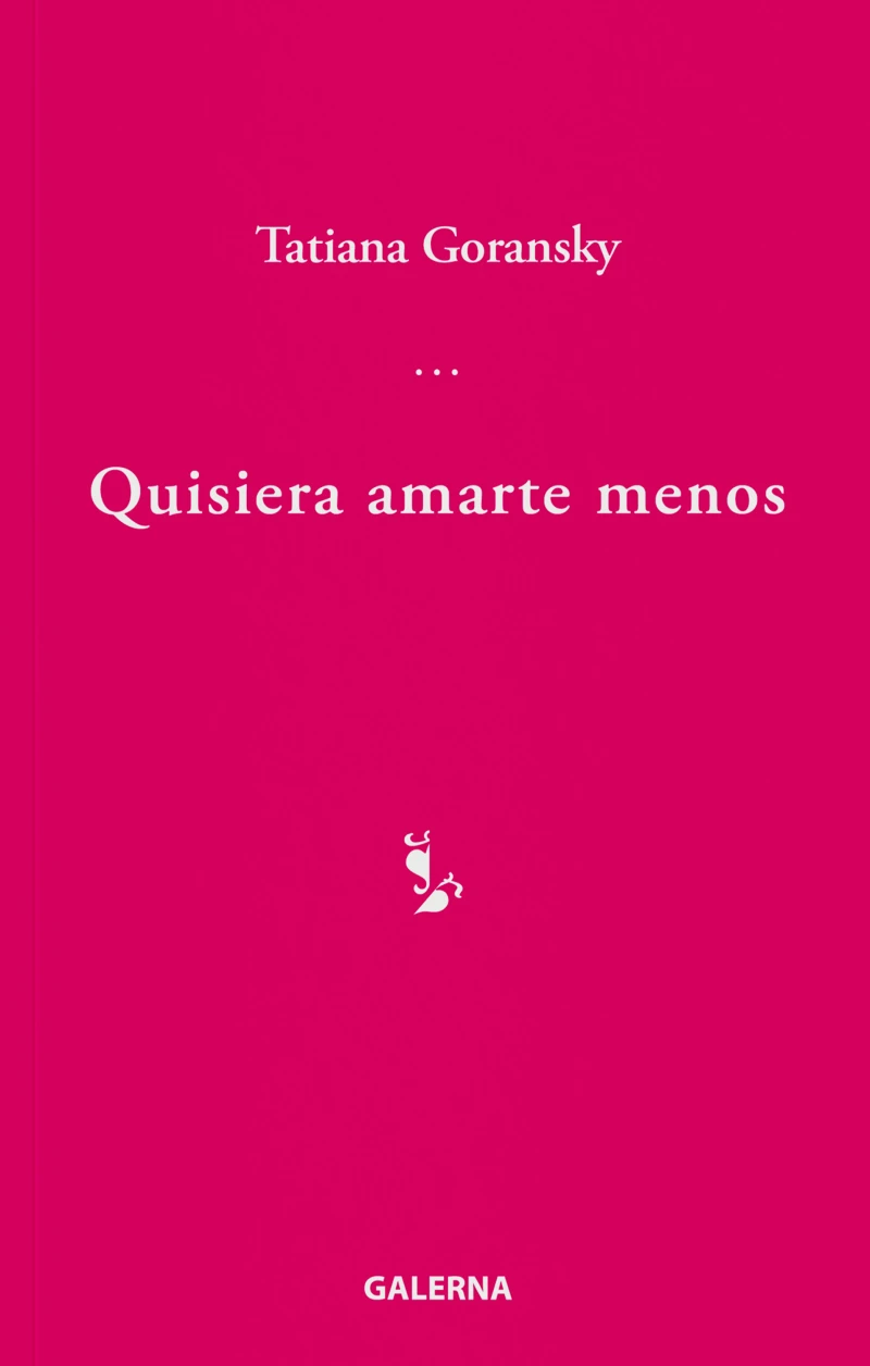 Portada: Quisiera amarte menos