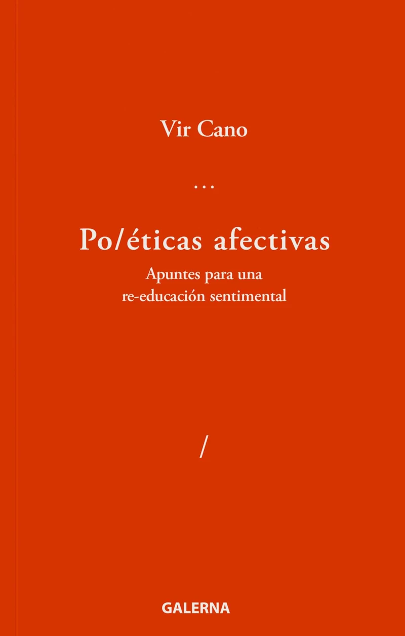 Portada: Po/éticas afectivas