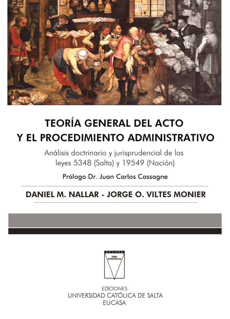 Portada: Teoría general del acto y el procedimiento administrativo