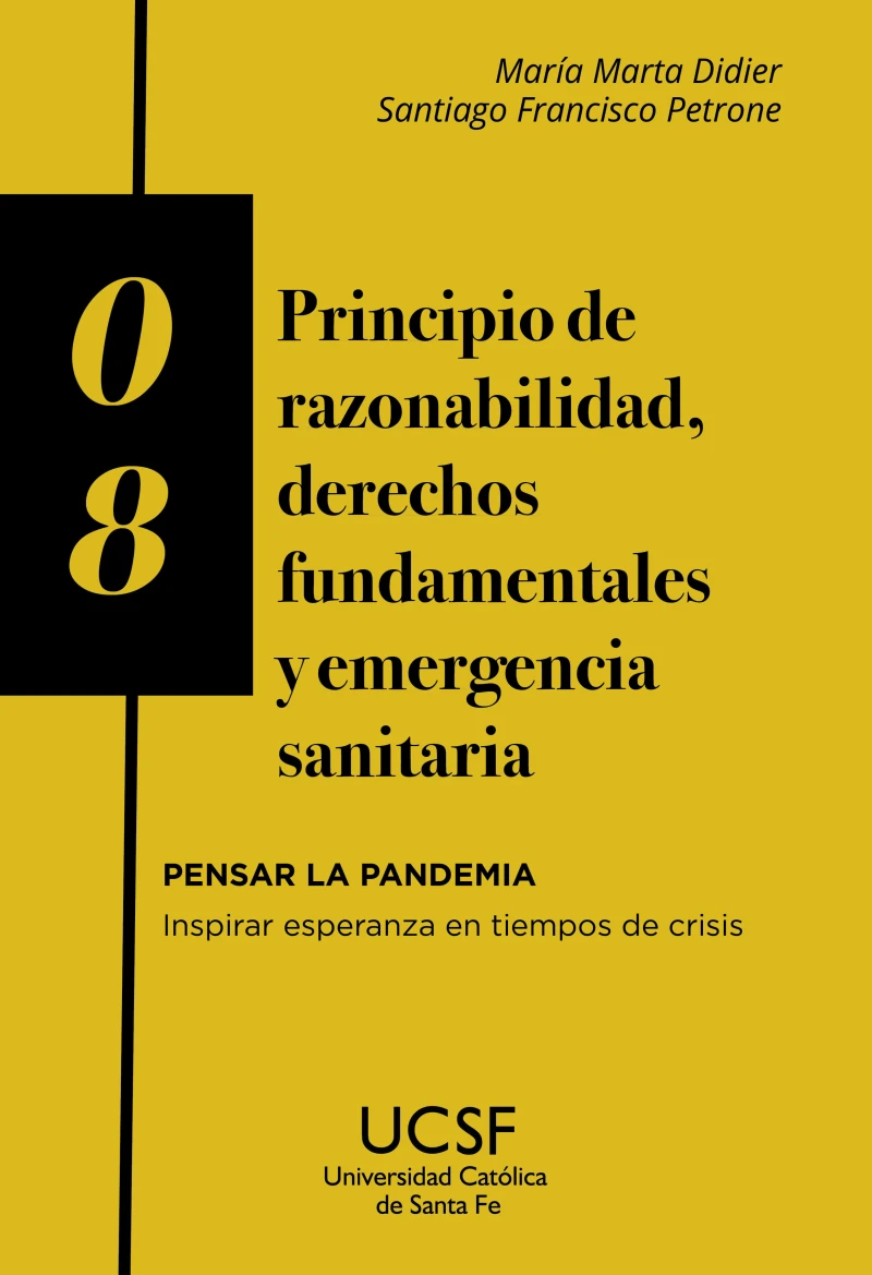 Portada: Principio de razonabilidad, derechos fundamentales y emergencia sanitaria