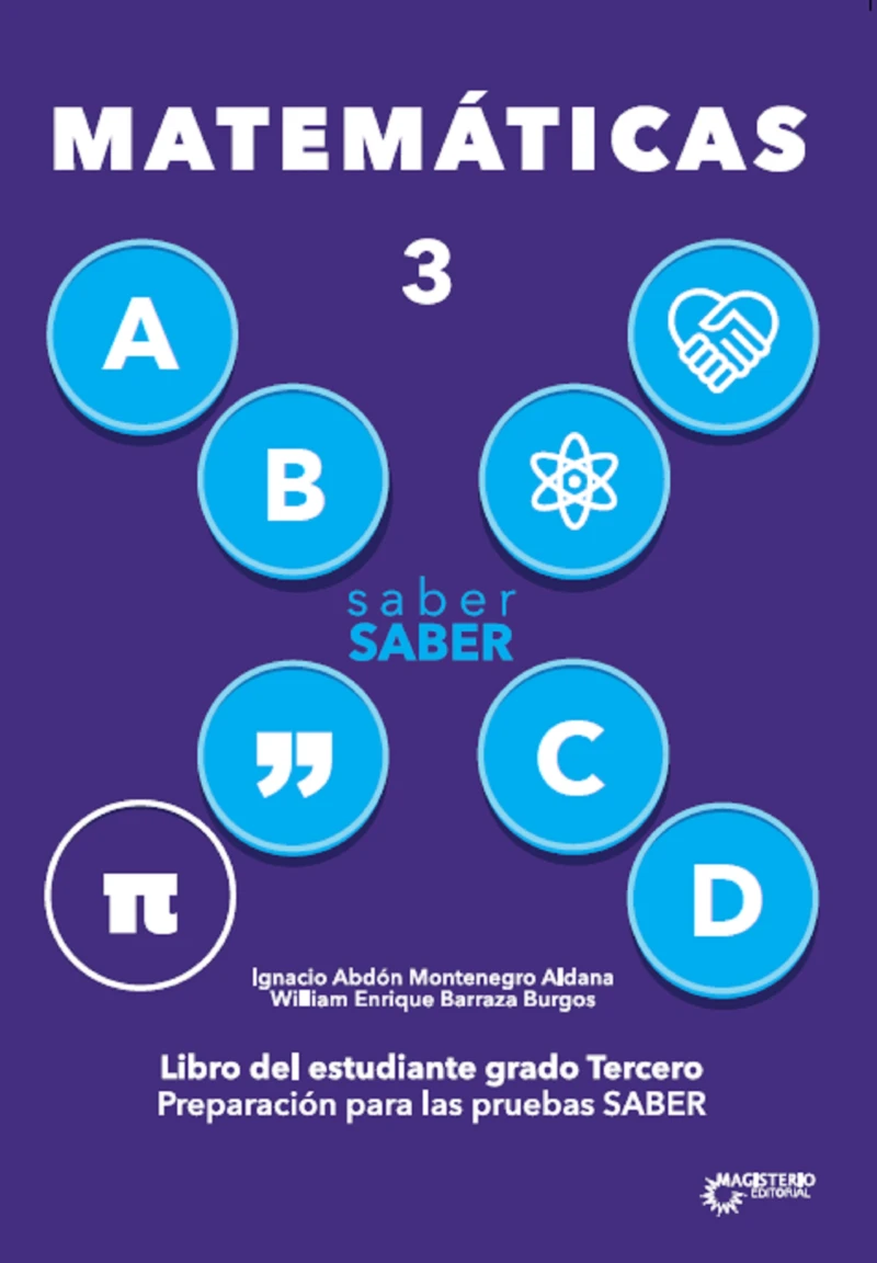Portada: Saber SABER Matemáticas 3. Libro del estudiante grado tercero