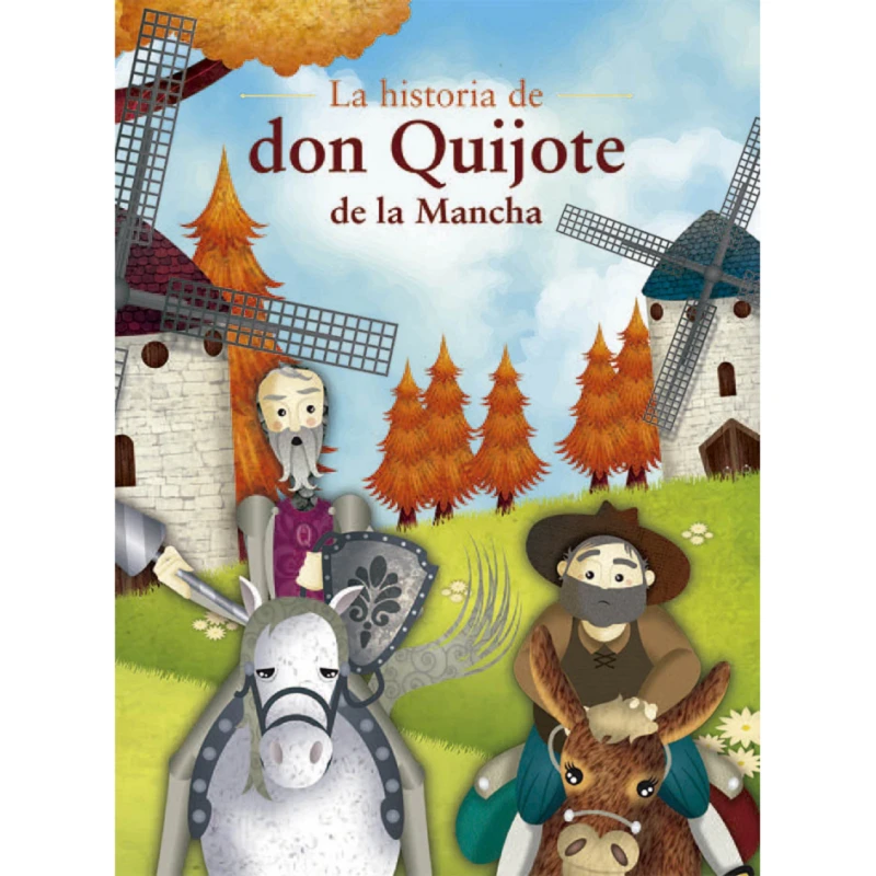 Portada: La historia de don Quijote de la Mancha