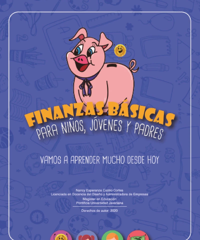 Portada: Finanzas Básicas para niños, jóvenes y padres
