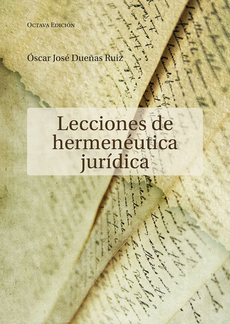 Portada: Lecciones de hermenéutica jurídica