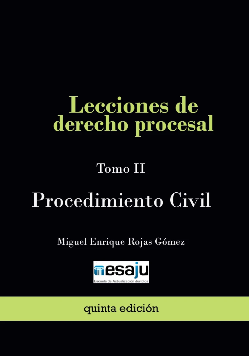 Portada: Lecciones de derecho procesal. Tomo II Procedimiento Civil