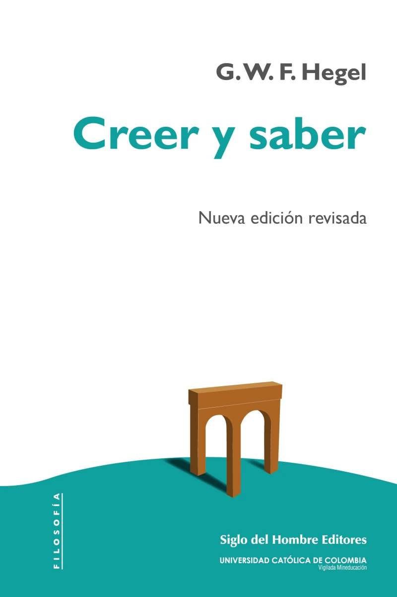 Portada: Creer y saber