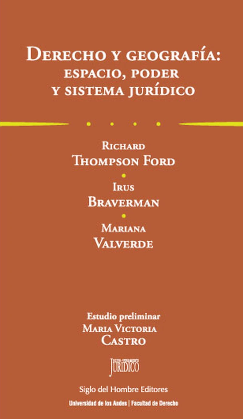 Portada: Derecho y geografía: espacio, poder y sistema jurídico