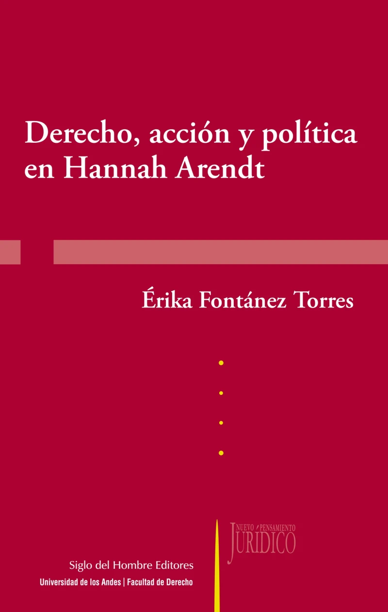 Portada: Derecho, acción y política en Hannah Arendt