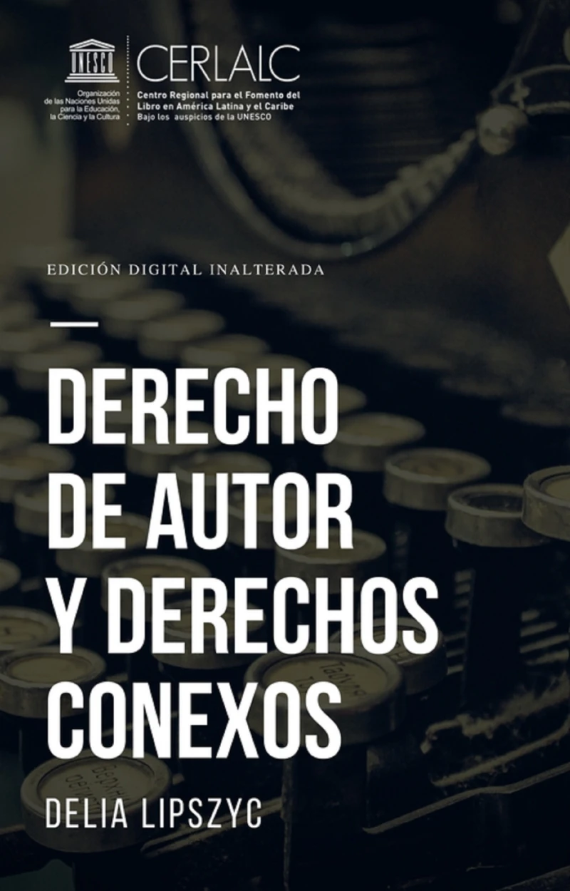 Portada: Derecho de autor y derechos conexos