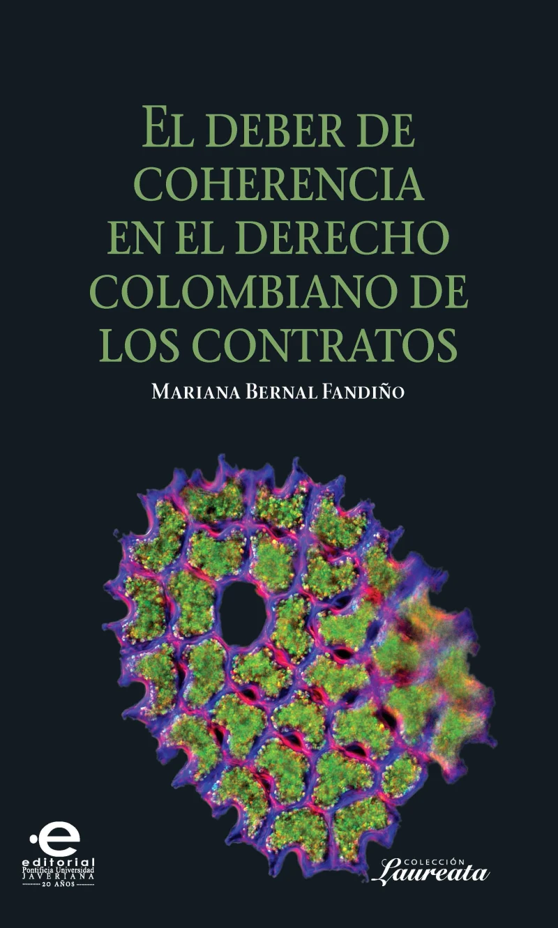 Portada: Deber de coherencia en el derecho colombiano de los contratos