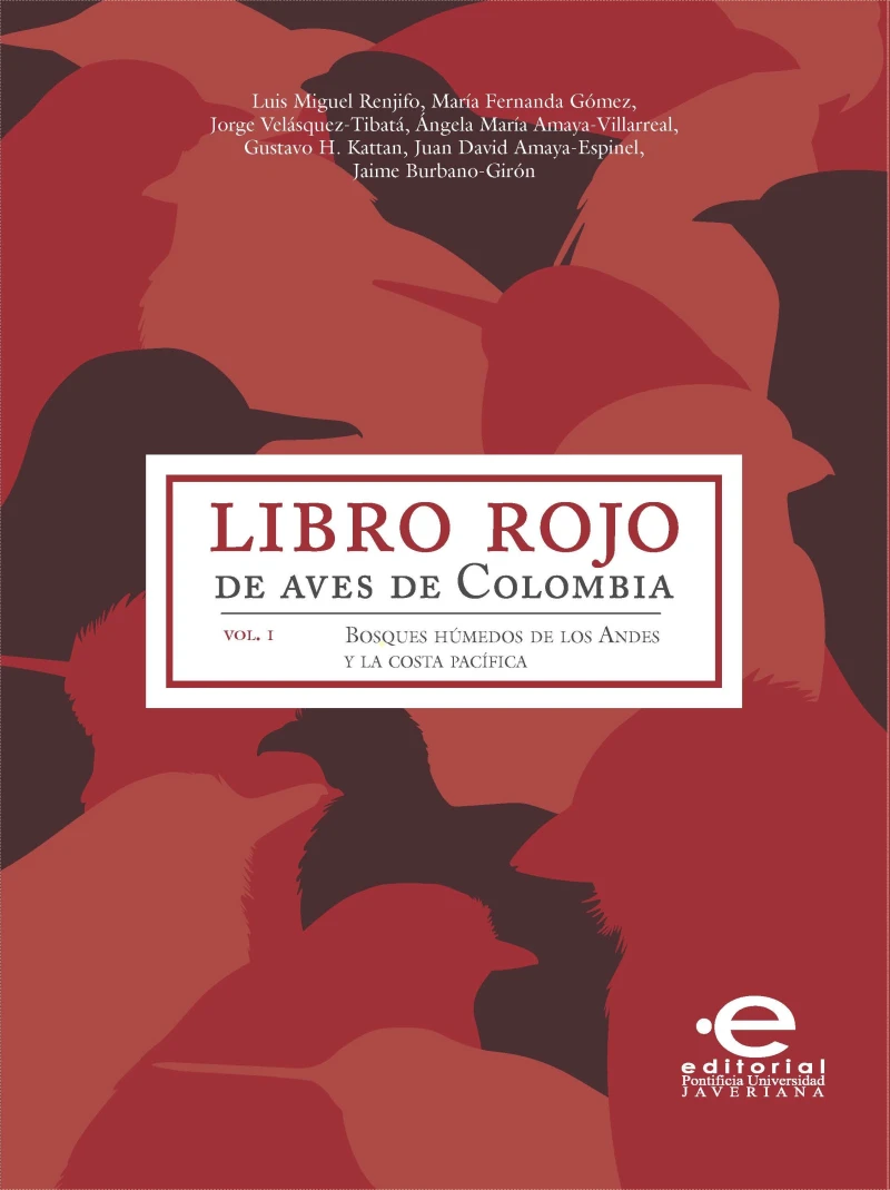 Portada: Libro rojo de aves de Colombia