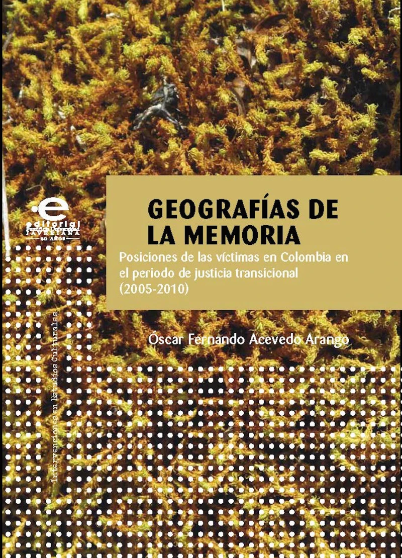 Portada: Geografías de la memoria