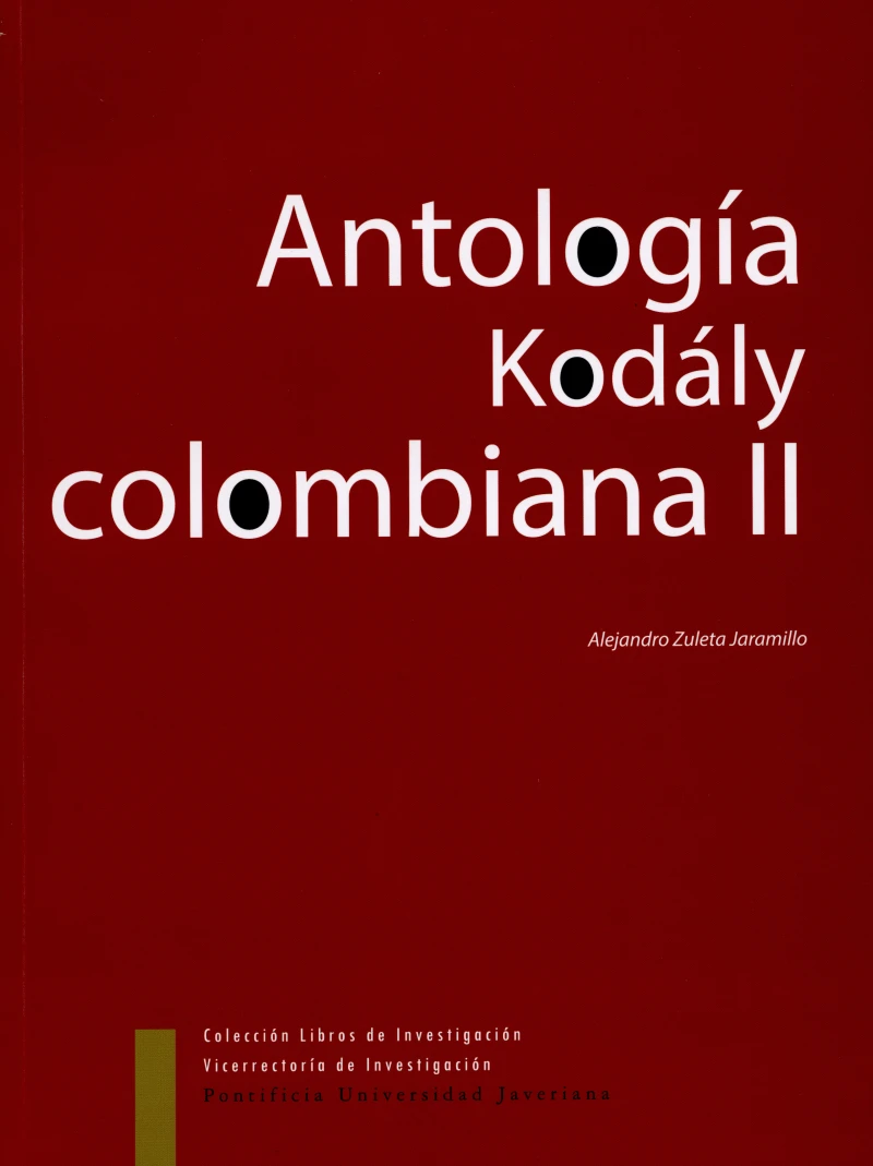 Portada: Antología Kodaly Colombiana II