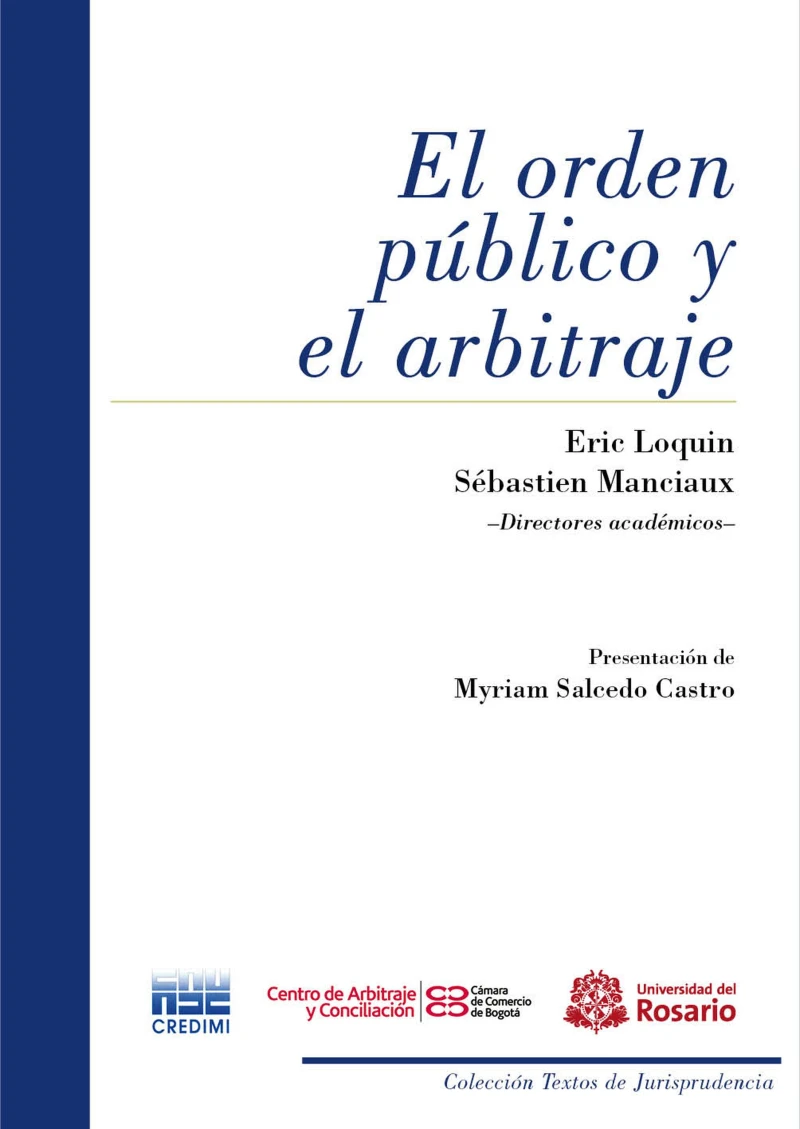 Portada: El orden público y el arbitraje