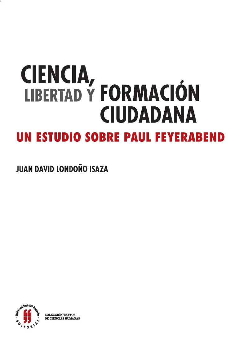 Portada: Ciencia, libertad y formación ciudadana