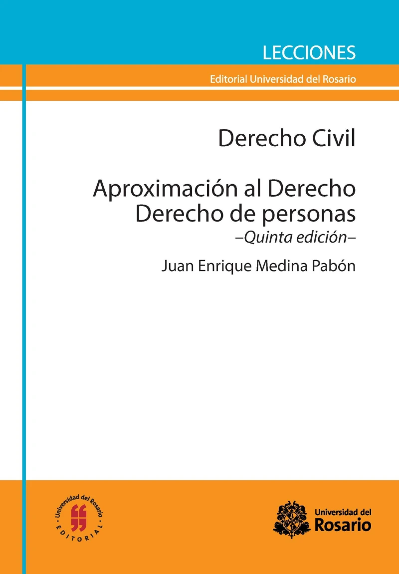 Portada: Derecho Civil. Aproximación al Derecho. Derecho de personas